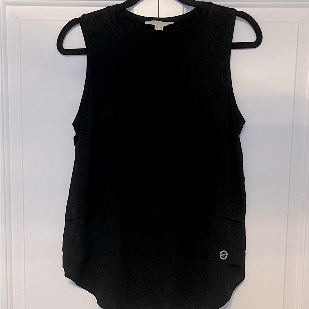 Michael Kors Black Sleeveless Women's Top